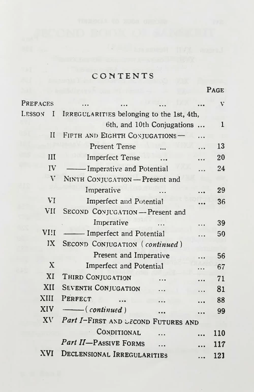 Second Book of Sanskrit